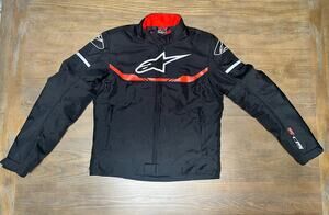 Alpinestars T-SPS WP Waterproof Motorcycle Jacket Men's M Armored Black Red
